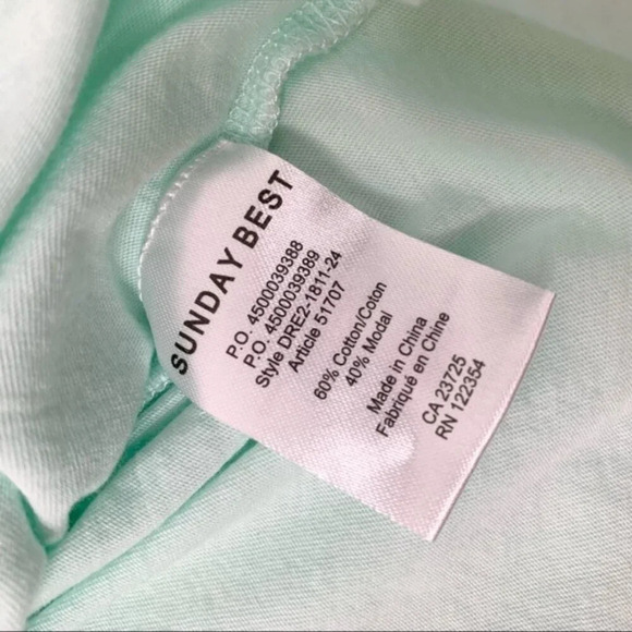 Aritzia Sunday Best Make Peace Tank Top Light green blue Size Sleeveless XS - Picture 11 of 14